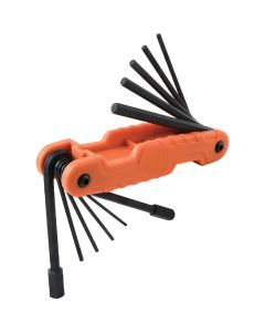 Klein Pro SAE Folding Hex Key Set, 11-Piece