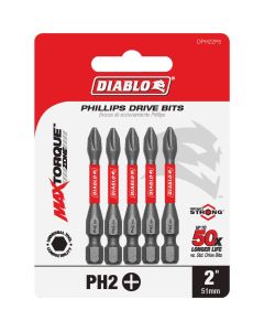 5pk 2" #2 Phillips Bit