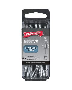 Arrow 1/8 In. x 1/4 In. Stainless Steel Rivet (25-Count)