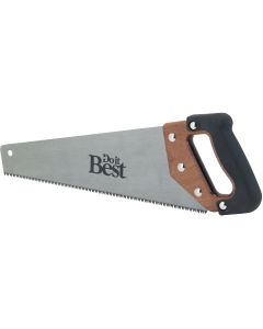 Do it Best 15 In. L. Blade 9 PPI Wood, Rubberized Grip Handle Hand Saw