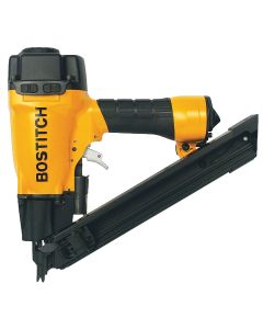 Bostitch 35 Degree 1-1/2 In. Paper Tape Strapshot Metal Connector Framing Nailer with Short Magazine