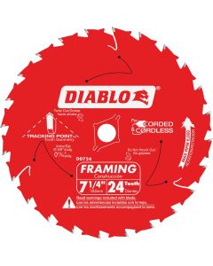 Bulk Diablo 7-1/4" 24t Saw Blade