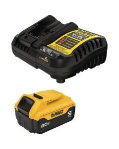 DEWALT 20V MAX Lithium-Ion 5.0 Ah Battery Pack & Charger Kit