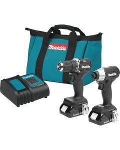 Makita 2-Tool 18 Volt LXT Lithium-Ion Brushless Sub-Compact Drill/Driver & Impact Driver Cordless Tool Combo Kit