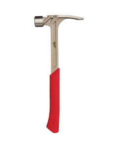 Milwaukee 28 Oz. Milled-Face Framing Hammer with Steel I-Beam Handle