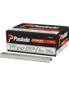 Paslode 1/2 In. x 5/16 In. 20-Gauge Galvanized Hammer Tacker Staples (5000-Pack)