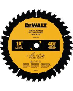 DEWALT 10 In. 40-Tooth General Purpose Circular Saw Blade