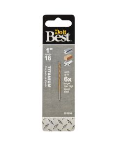 Do it Best 1/16 In. Titanium Drill Bit