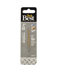 Do it Best 3/32 In. Titanium Drill Bit