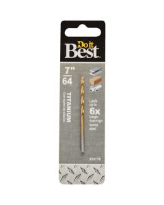 Do it Best 7/64 In. Titanium Drill Bit