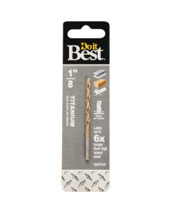 Do it Best 1/8 In. Titanium Drill Bit