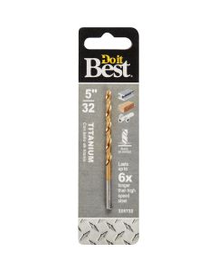 Do it Best 5/32 In. Titanium Drill Bit