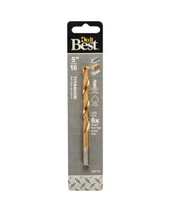 Do it Best 5/16 In. Titanium Drill Bit