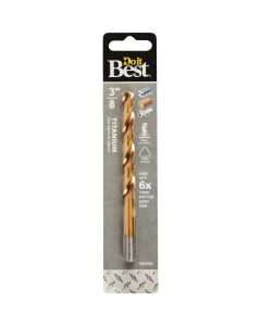 Do it Best 3/8 In. Titanium Drill Bit