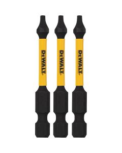 DEWALT FlexTorq 2-1/4 In. #1 Square Insert Impact Screwdriver Bit (3-Pack)