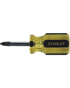 Stanley 100 PLUS #2 x 1-3/16 In. Stubby Phillips Screwdriver w/Blk Oxide Tip