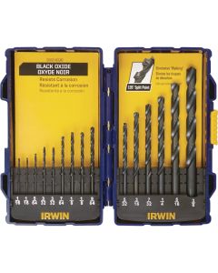 Irwin 15-Piece Black Oxide Drill Bit Set