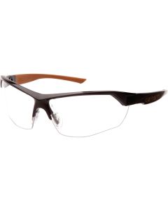 Carhartt Braswell Black Frame Safety Glasses with Clear Anti-Fog Lenses