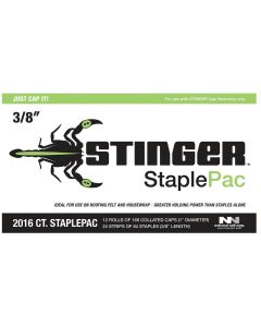 Stinger StaplePac 3/8 In. Caps & Staples (2016-Pack)