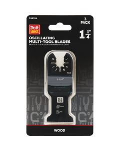 Do it Best 1-1/4 In. High Carbon Steel Wood Cutting Oscillating Multi-Tool Blade (3-Pack)