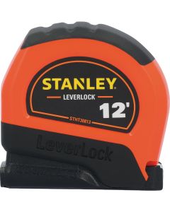 Stanley LeverLock 12 Ft. High-Visibility Tape Measure