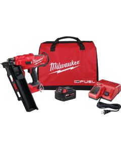 Milwaukee M18 FUEL 18 Volt Lithium-Ion Brushless 21 Degree Cordless Framing Nailer Kit