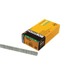 Bostitch 18-Gauge Galvanized Narrow Crown Finish Staple, 7/32 In. x 1/2 In. (7000 Ct.)