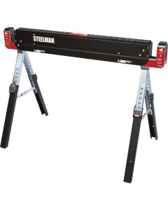 Steelman 42 In. Adjustable Folding Multi-Purpose Sawhorse