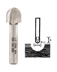 Vermont American Carbide 3/8 In. Corebox Bit