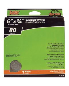 Gator Blade 6 In. 3/4 In. Adjustable - 1", 3/4", 5/8", 1/2" Bench Grinding Wheel