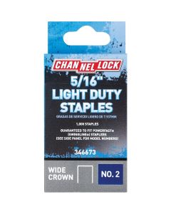 Channellock No. 2 Light Duty Wide Crown Staple, 5/16 In. (1000-Pack)