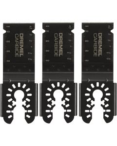 Dremel Universal 1-1/4 In. Carbide Flush Cut Oscillating Blade (3-Pack)