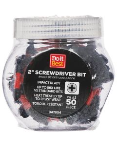 Do it Best #2 In. Phillips #2 Impact Ready Screwdriver Bit (50-Pack)
