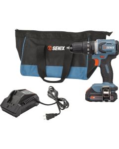 Senix X2 20 Volt Max Brushless 1/2 In. Cordless Hammer Drill Kit with 2.0 Ah Battery & Charger