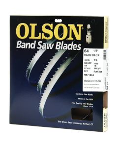 Olson 64-1/2 In. x 1/2 In. 18 TPI Wavy Hard Back Metal Cutting Band Saw Blade