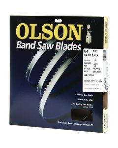 Olson 64-1/2 In. x 1/2 In. 14 TPI Wavy Hard Back Metal Cutting Band Saw Blade