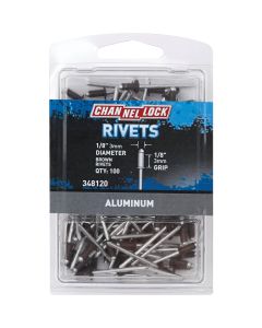 1/8x1/8 Brn Alum Rivet