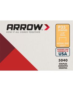 Arrow P35 Plier Type Staple, 1/4 In. (5040-Pack)