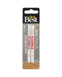 Do it Best U-Shank 3-5/8 In. x 6 TPI Bi-Metal Jig Saw Blade, Wood 1-3/4 In. Thick (2-Pack)