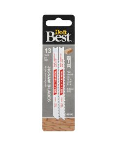 Do it Best U-Shank 3-5/8 In. x 13 TPI Bi-Metal Jig Saw Blade, Wood 1-3/4 In. Thick (2-Pack)