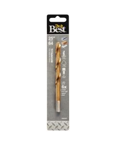 Do it Best 25/64 In. Titanium Drill Bit