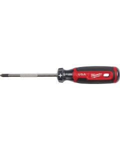 Milwaukee #2 x 4 In. Cushion Grip Phillips Screwdriver (USA)