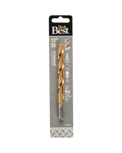 Do it Best 13/32 In. Titanium Drill Bit