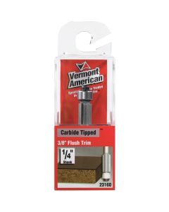 Vermont American Carbide Tip 3/8 In. x 9/16 In. Flush Trim Bit