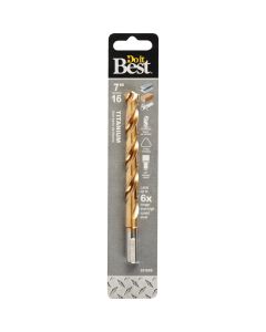 Do it Best 7/16 In. Titanium Drill Bit