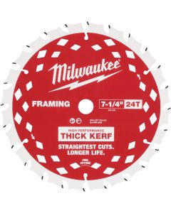 Milwaukee 7-1/4 In. 24-Tooth Thick Kerf Framing Circular Saw Blade (10-Pack)