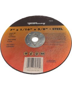 Forney Type 1 7 In. x 1/16 In. x 5/8 In. Steel Cut-Off Wheel