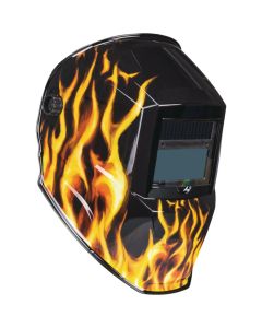 Forney Scorch Black/Orange ADF Welding Helmet with 3-5/8 In. x 1-3/5 In. Lens