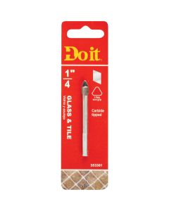 Do it 1/4 In. x 2-1/4 In. Carbide Glass & Tile Drill Bit