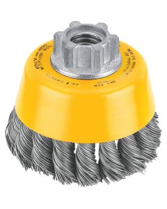 DEWALT 3 In. Knotted 0.020 In. Angle Grinder Wire Brush